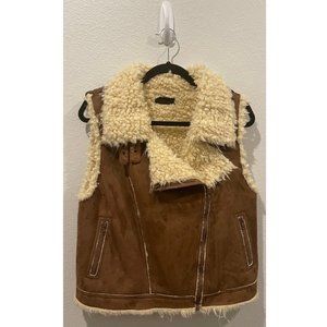 STEVE MADDEN Brown Ivory Vest